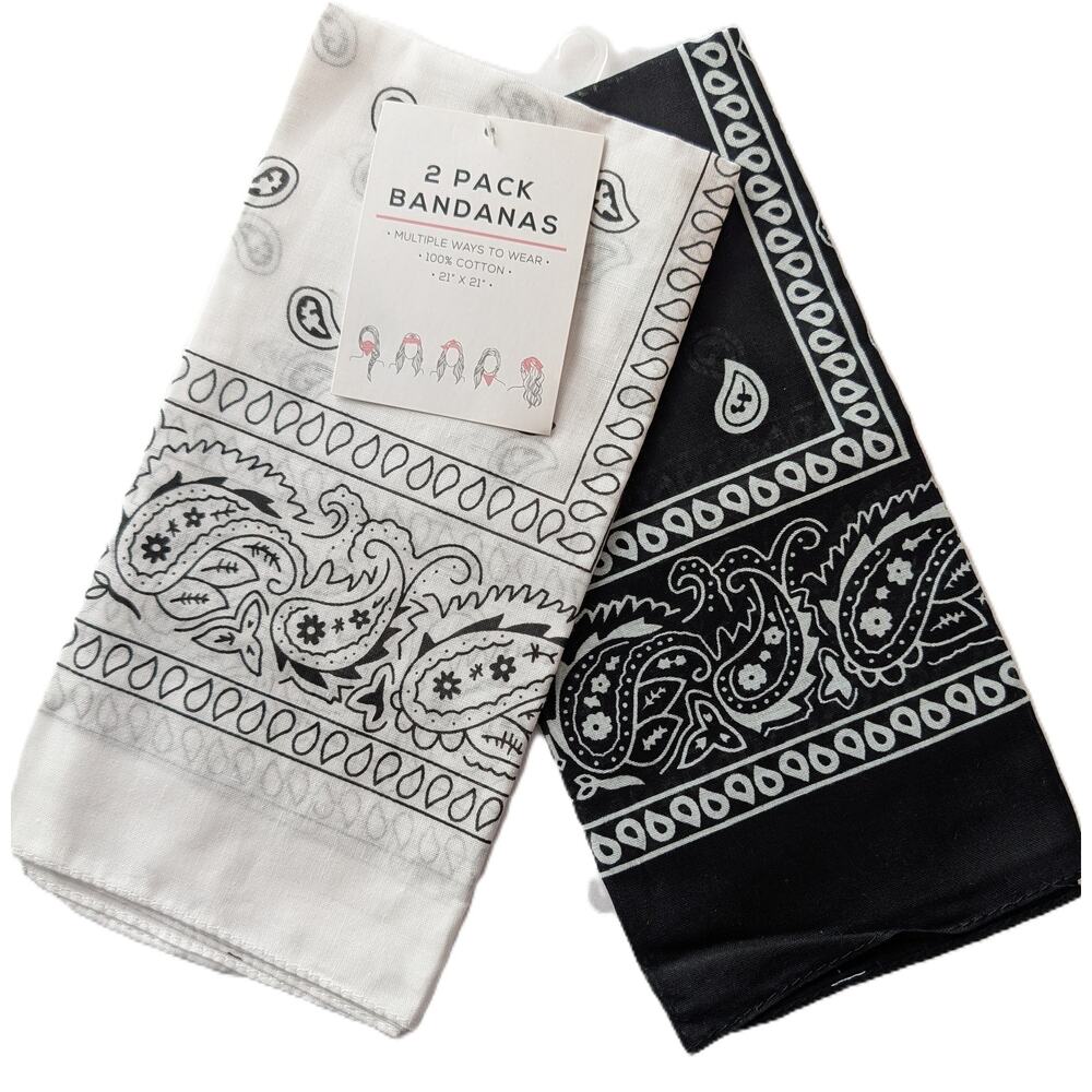 Capelli Paisley Print Cotton Bandana Set
